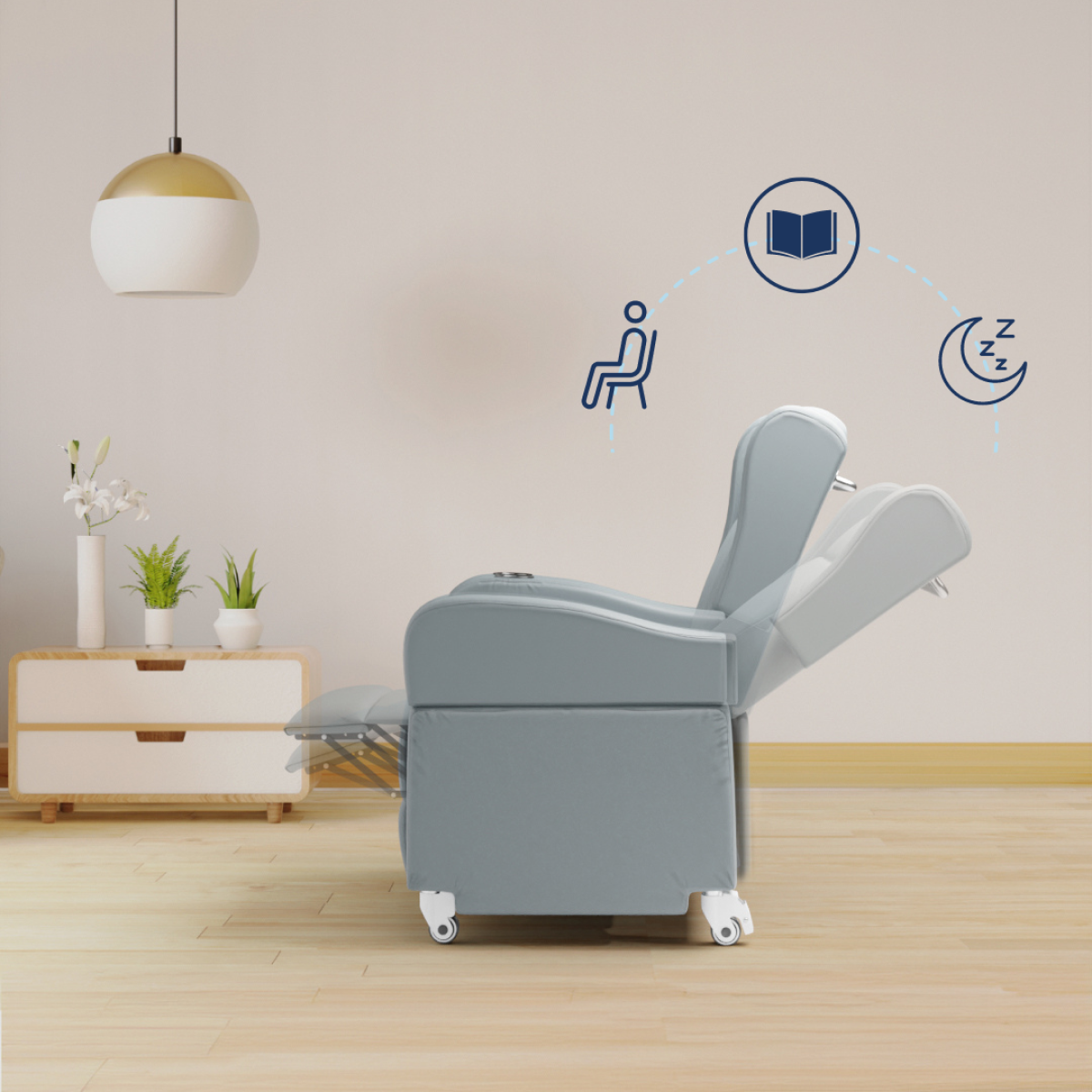Sillón Reclinable Manual Theraclassic TM4000 | Theramart