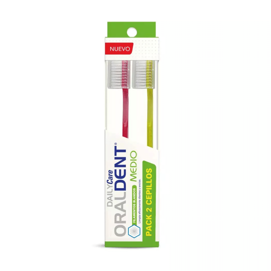 Cepillo dental medio 2un. | Oraldent