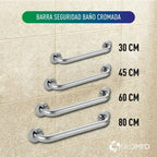 Barra Cromada 45 cm - Glomed - Ref BBC045 2