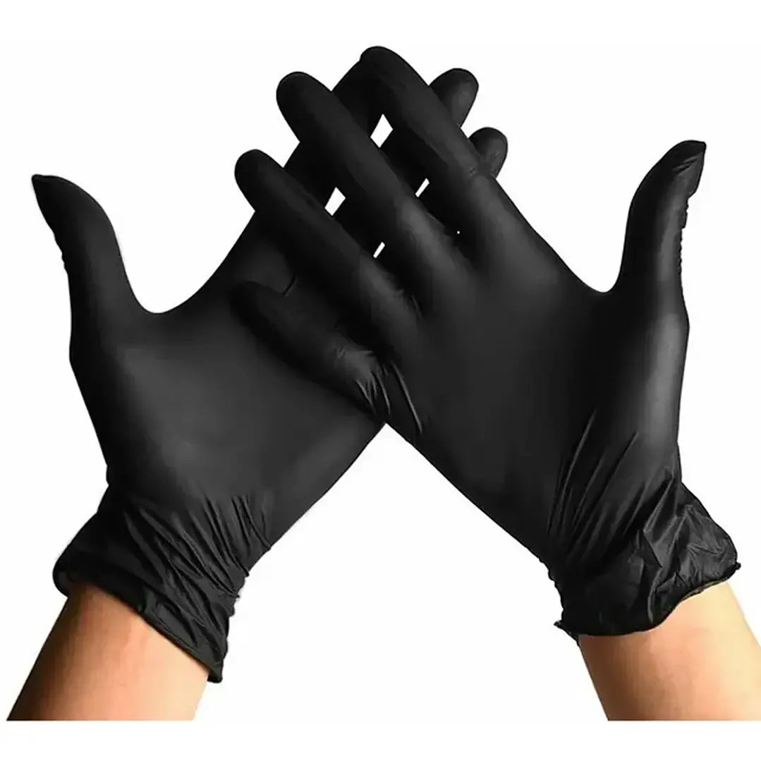 Guantes de Nitrilo Negro de Examinación Sin Polvo Caja 100 Unidades — Insunovo 2