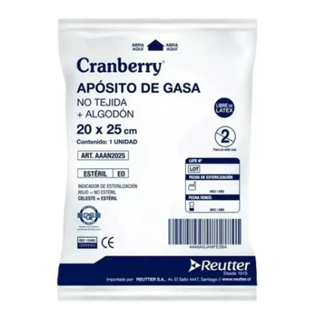Apósito de Gasa No Tejido — Medidas — Cranberry  3