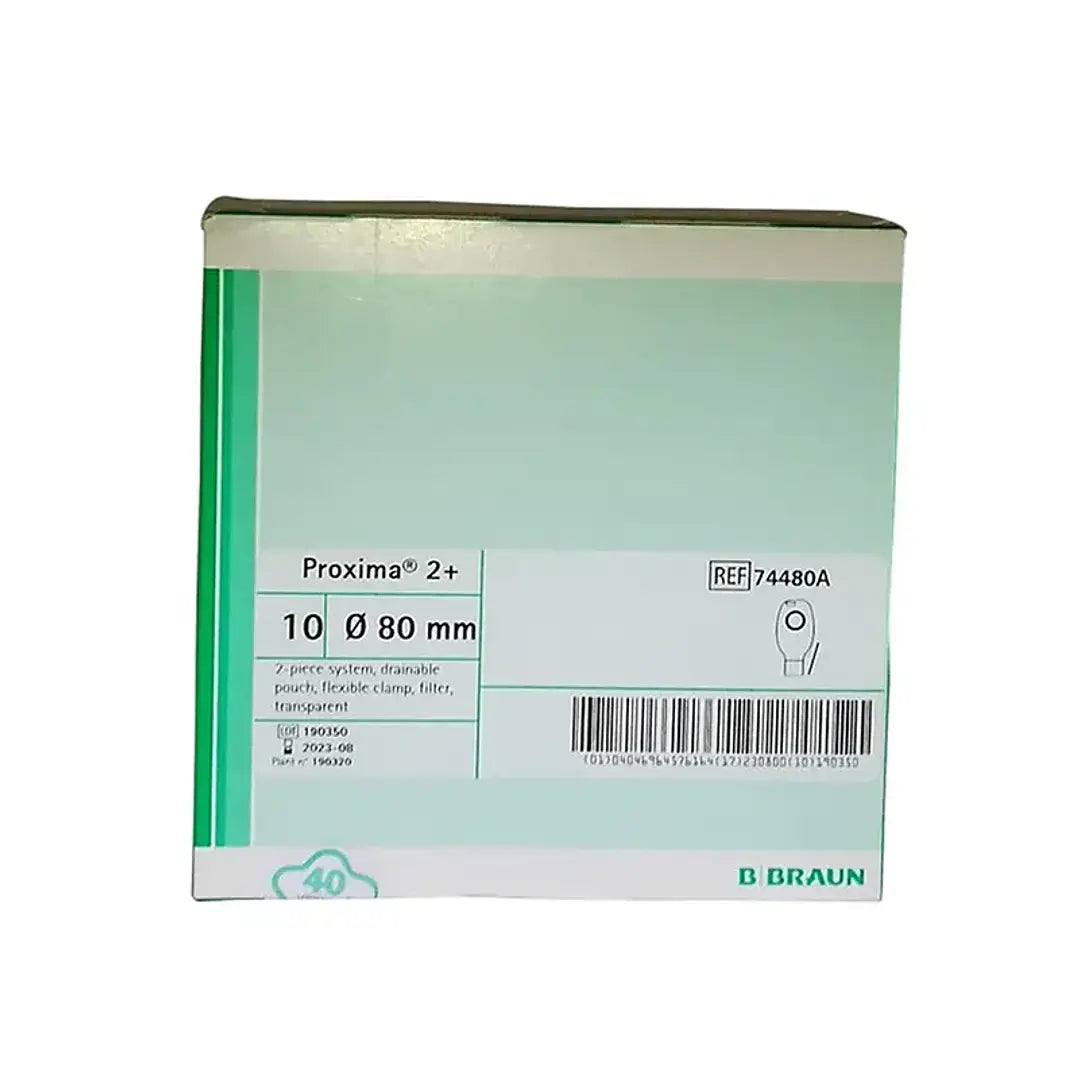 Bolsa Drenable de Colostomía Proxima 2+ con Filtro 80 mm Transparente – B.Braun – 74480A 3