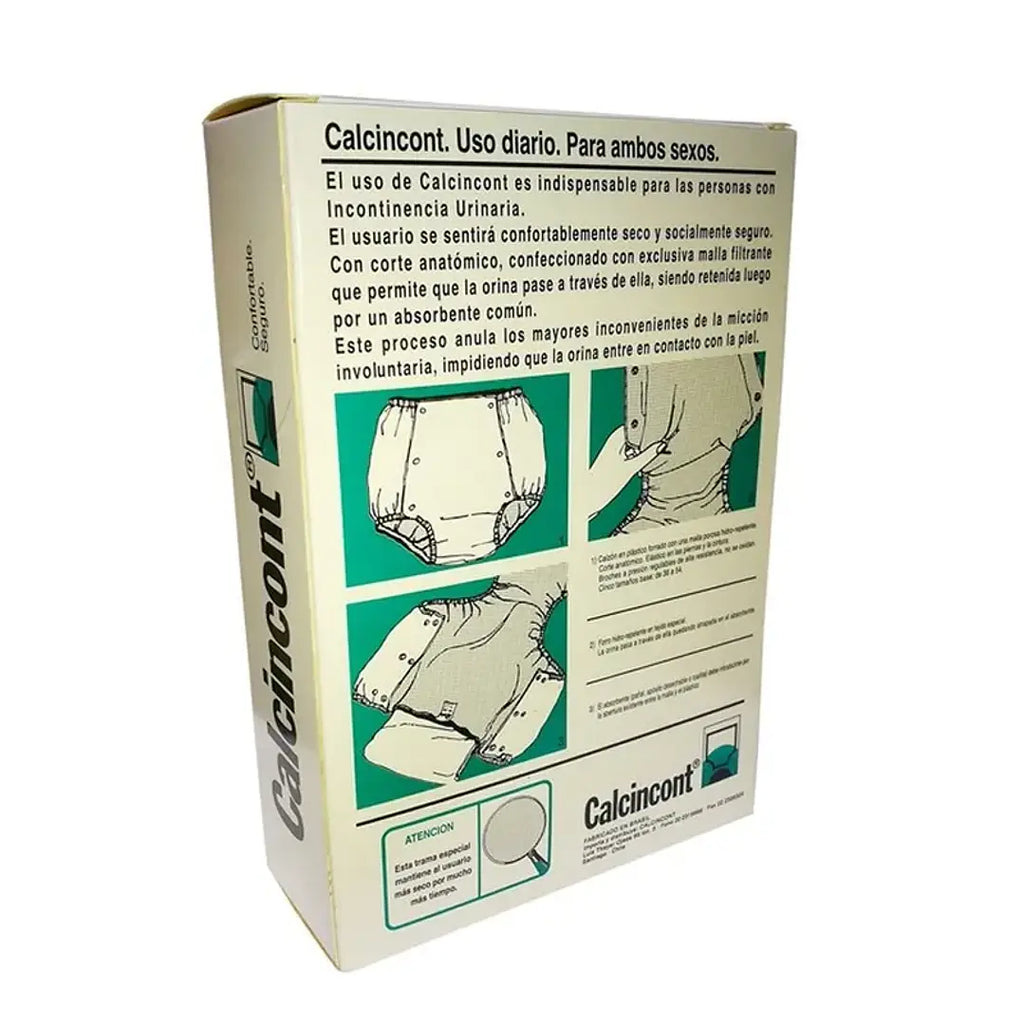 Calzón Incontinencia Urinaria — Calcincont — Tallas 3