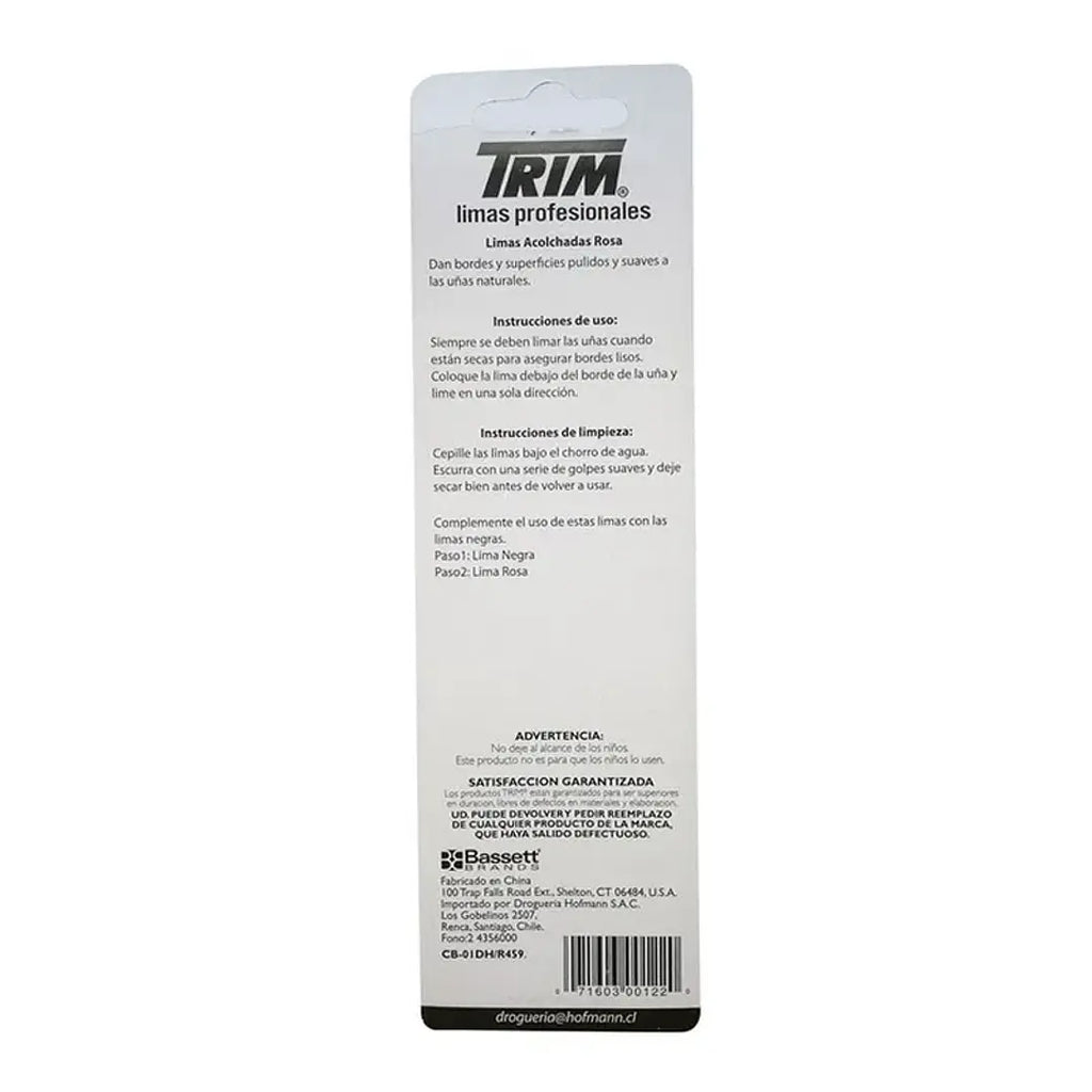 #00122 – Lima para Uñas Color Rosado TRIM 2
