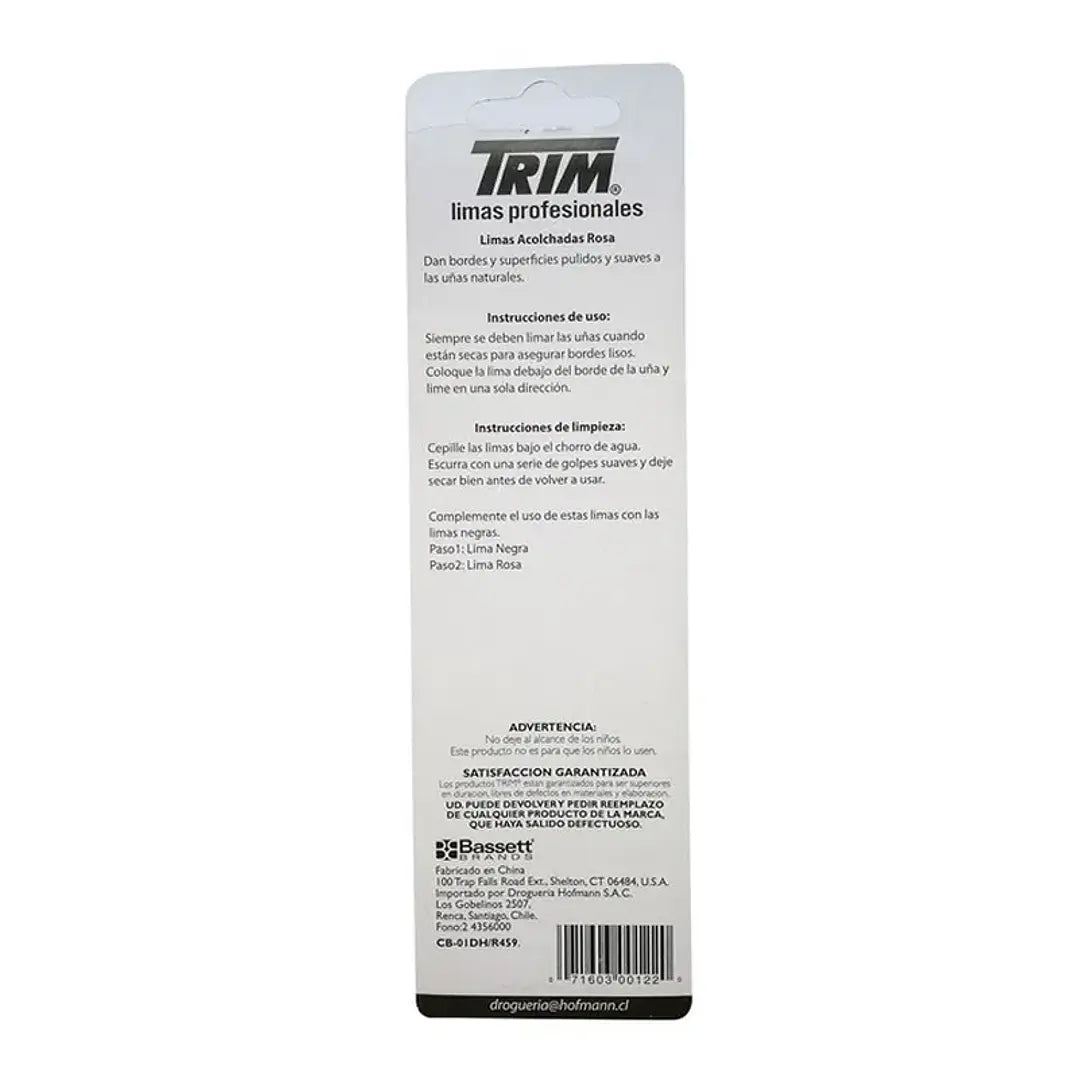#00122 – Lima para Uñas Color Rosado TRIM 2