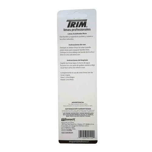 #00122 – Lima para Uñas Color Rosado TRIM 2