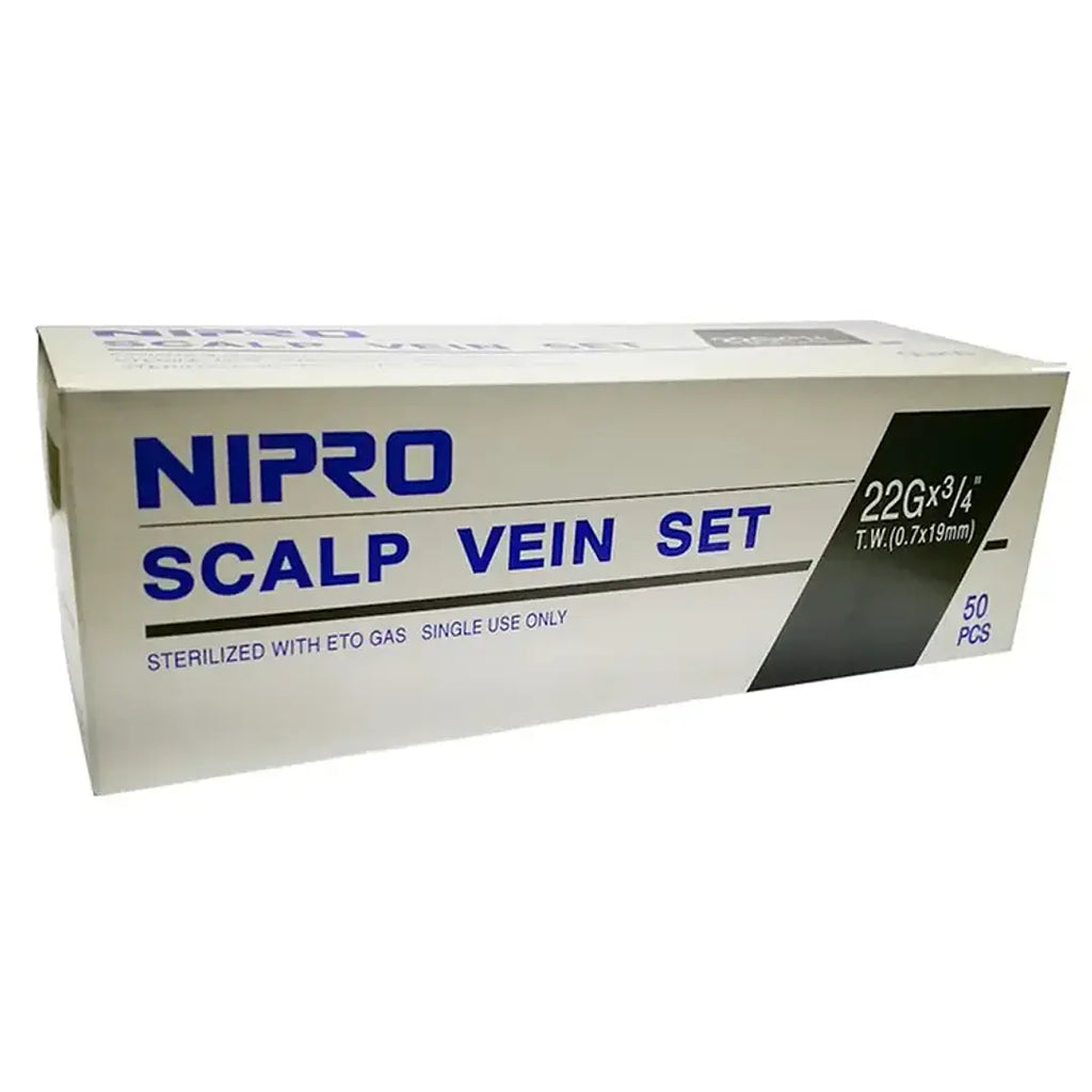 Conjuntos de Infusión con Alas (Mariposa) Nipro – 22G x 3/4 (0,7x19mm) – Negro 3