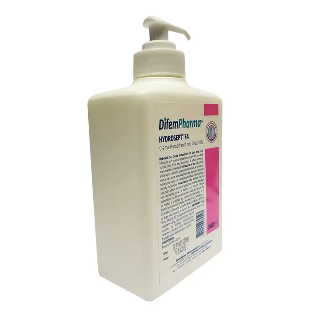 HydroSept F4 - Crema Humectante con Urea 10% - Difemcare -  340ml 3