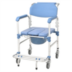 Silla de Baño con Ruedas con Apoya Pies - STRATTO M.D. 2