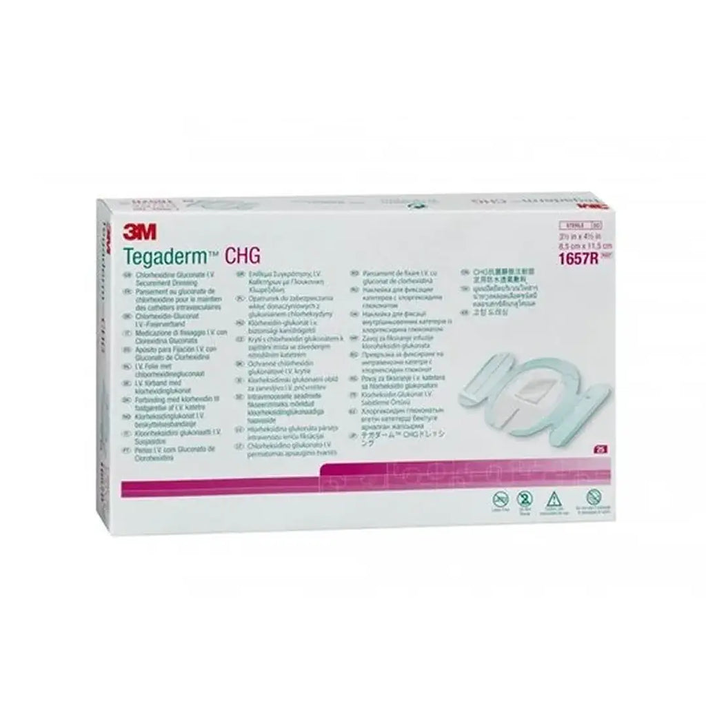 Apósito Tegaderm CHG con Clorhexidina 8.5x11.5 cm — 3M (REF 1657R) 2