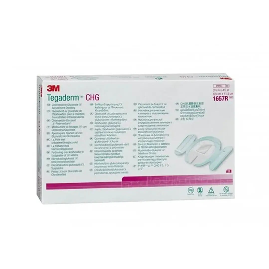 Apósito Tegaderm CHG con Clorhexidina 8.5x11.5 cm — 3M (REF 1657R) 2