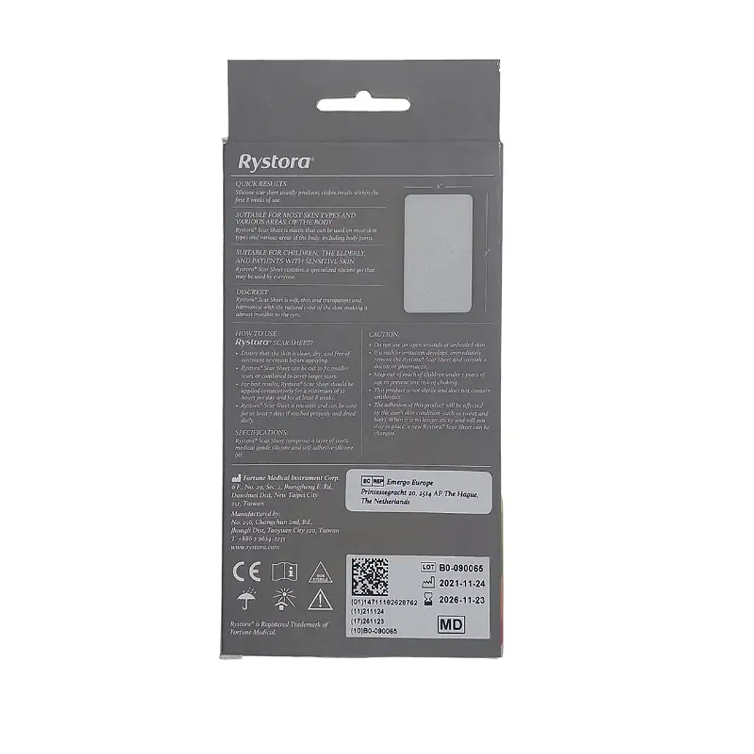 Lámina para Cicatrices Rystora Scar Sheet 5x7,5 cm — SA050701 4