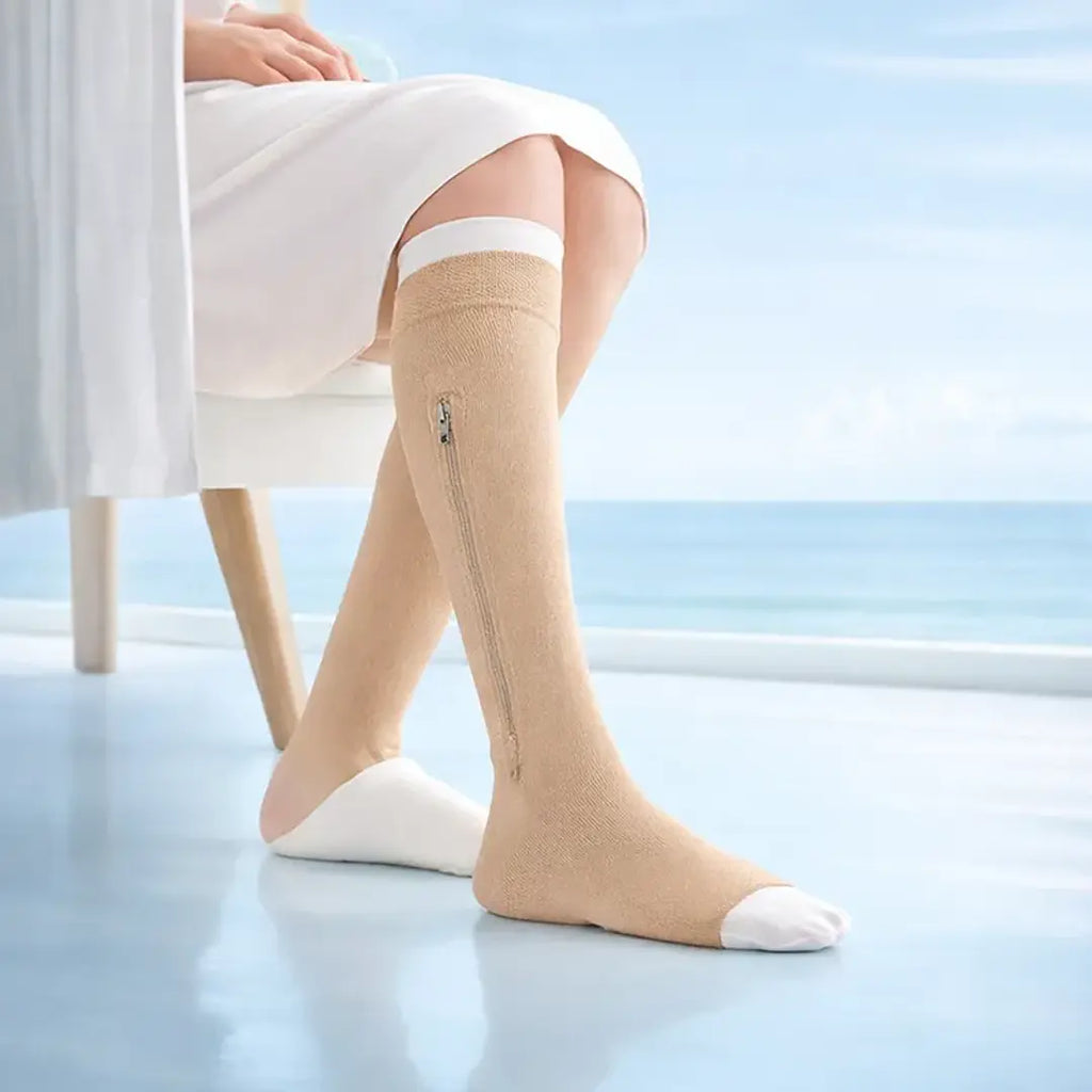 Calceta Ulcercare 40 mmHg C/Cierre Color Beige Jobst 2