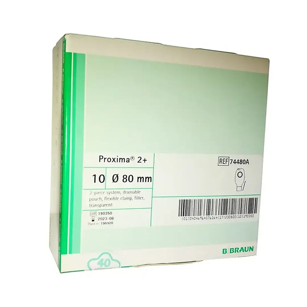 Bolsa Drenable de Colostomía Proxima 2+ con Filtro 80 mm Transparente – B.Braun – 74480A 2