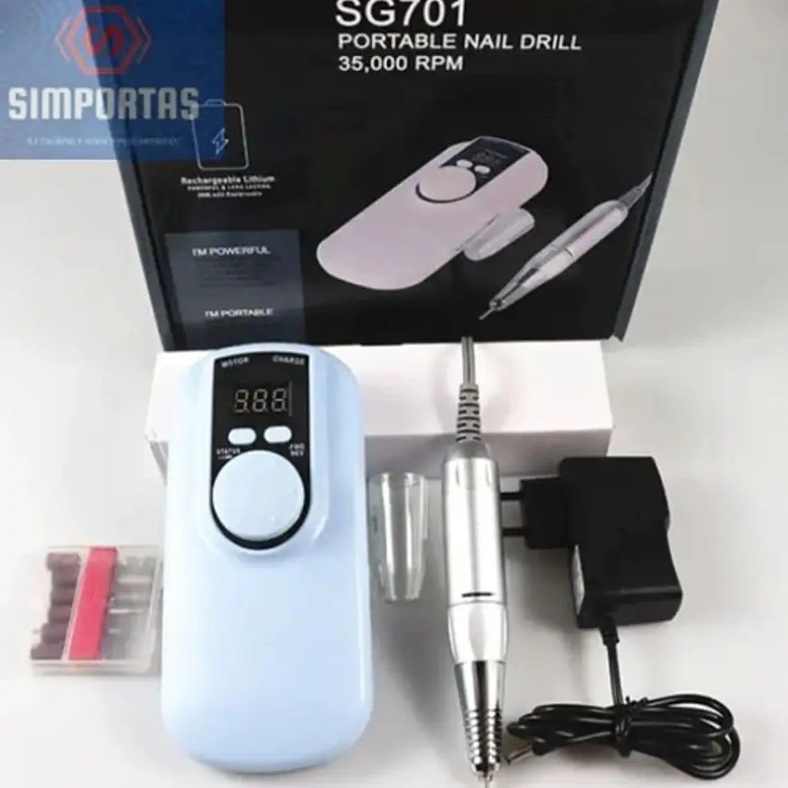 Micromotor Eléctrico Único Recargable 35000rp Torno Portátil 2