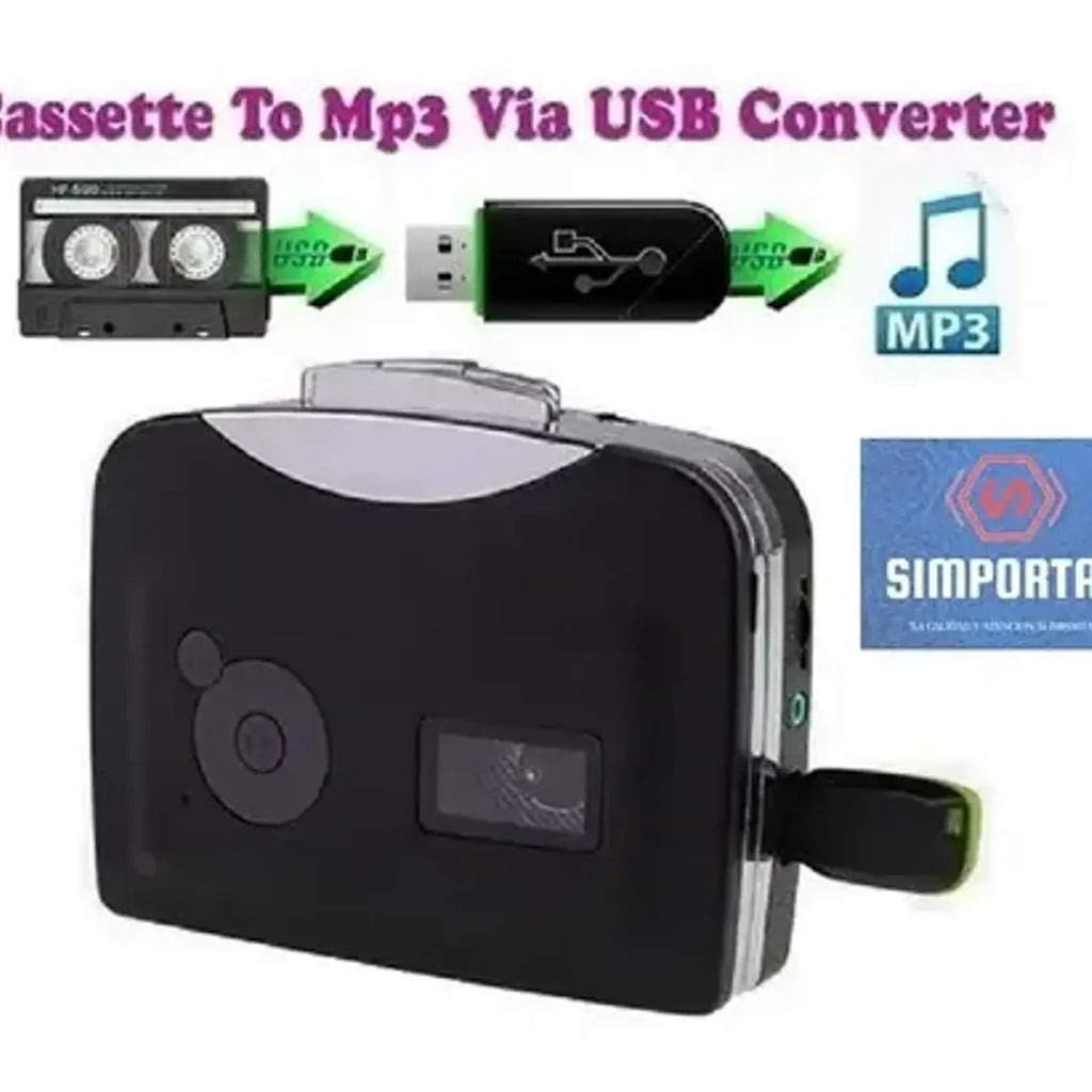 Transpasa Convierte Cassette A Mp3 Via Usb Convertidor Stgo. 6