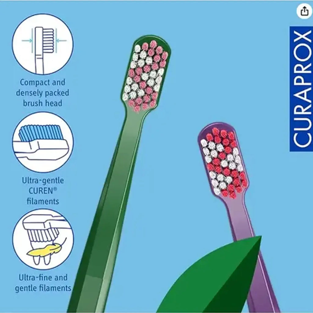 Pack Duo Cepillos De Dientes Curaprox Recycled Edition 5460 5
