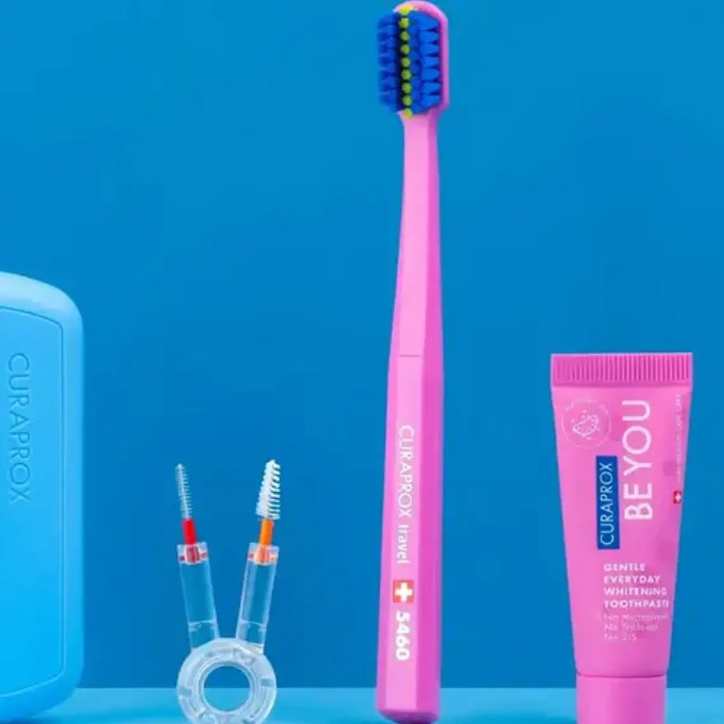 Set Dental Viaje Curaprox Ortodoncia Calidad Suiza Colores 9