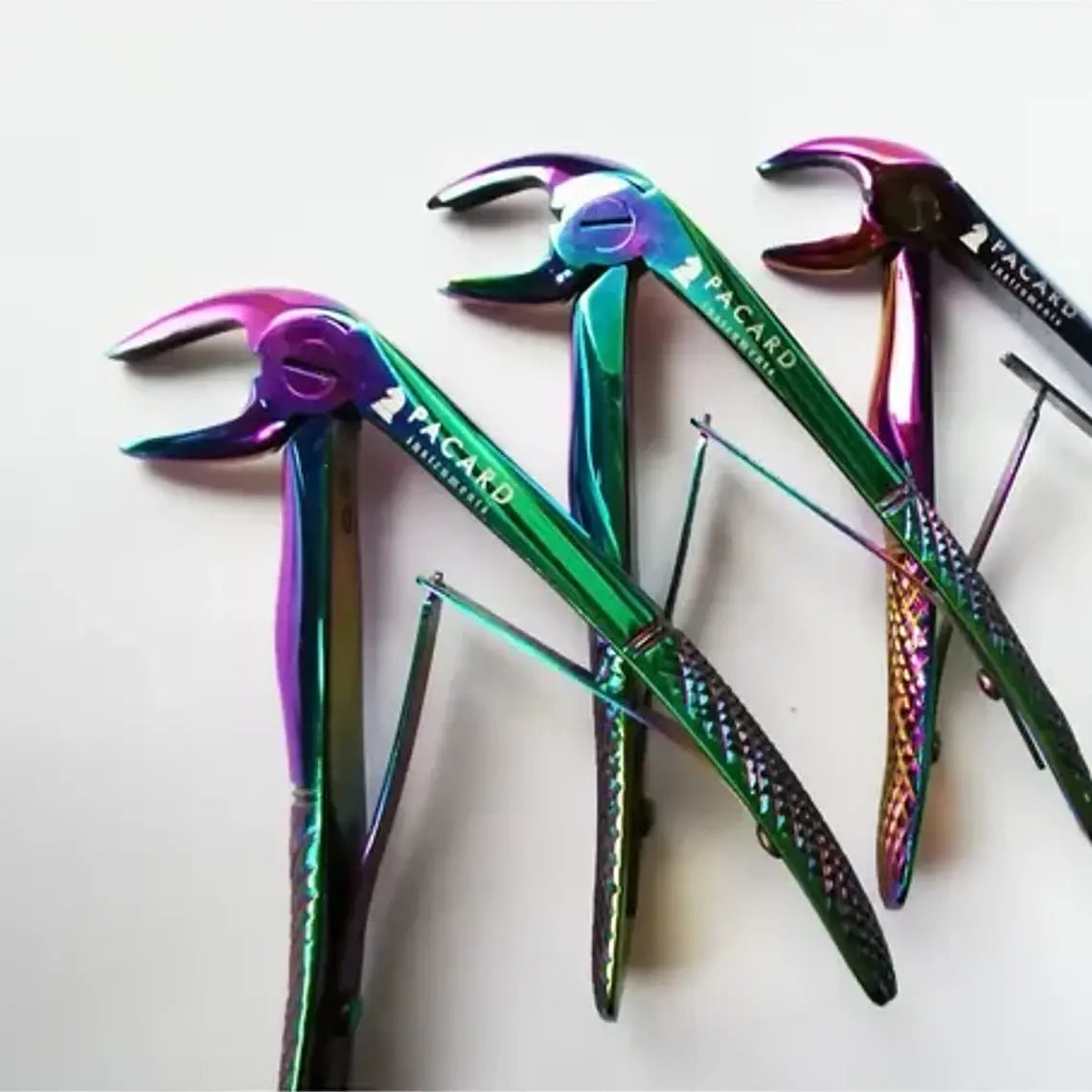 Set Completo Fórceps Pediátricos Arcoiris Pacard Estuche 8