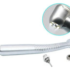 Turbina Dental Push Única 5 Led En Cabezal Premium Pacard Color Plateado Midwest 6