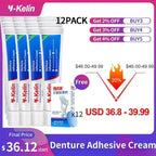 Adhesivo Prótesis Dental Y-kelín 40 Grs Crema Sabor Menta 4