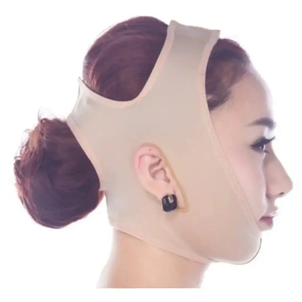 Mentonera Faja Facial Papada Rostro Medidas Flex Recibe Hoy Color Beige Talla M 8