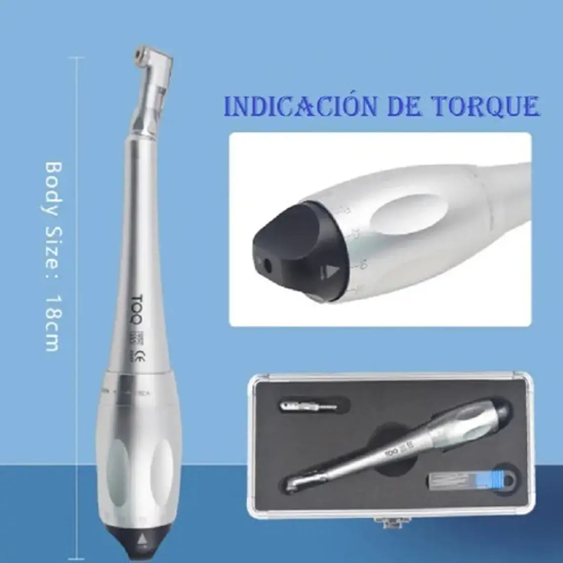 Llave Implantes Dentales Dinamométrica Con Maletín Santiago 7
