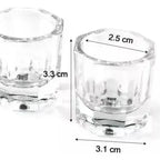 Pack De 2 Mini Vasos O Dappen De Cristal Dental / Manicure 6