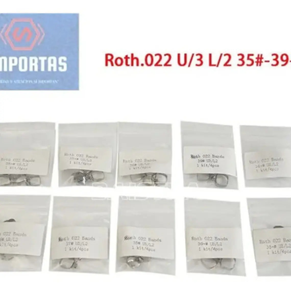 Bandas Molares Con Tubo Set De 4 Bandas Ortodoncia Santiago 2