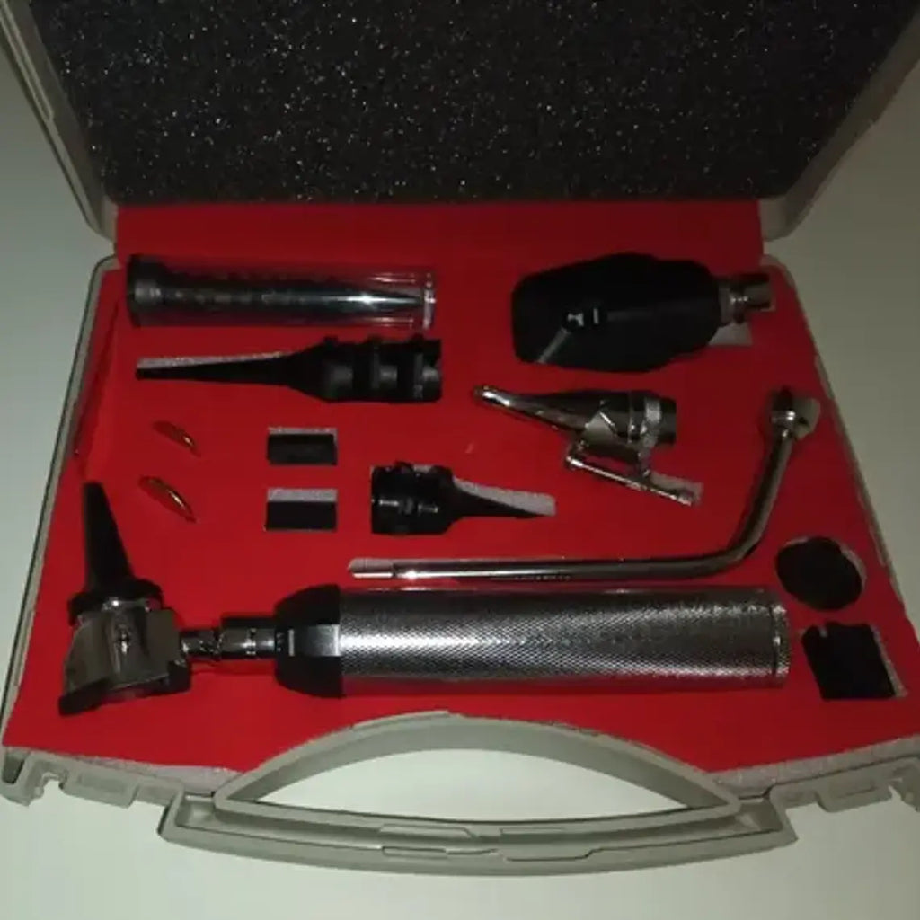Set Xl Otoscopio Oftalmoscopio Rinoscopio Pacard Maletín 4