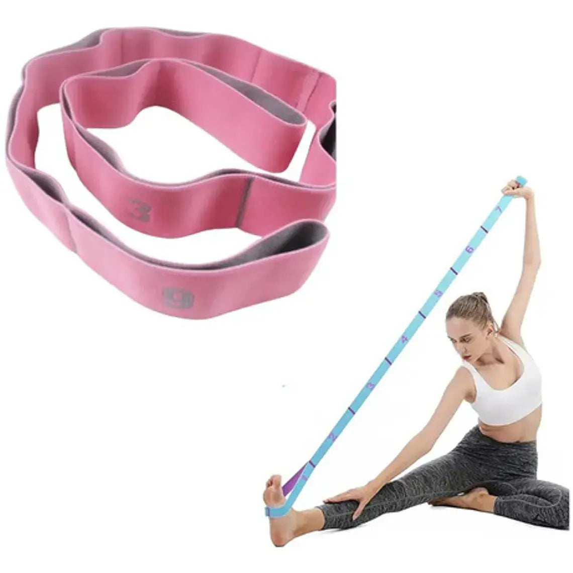 Banda Elástica Resistencia Única 11 Niveles Pilates Yoga   7