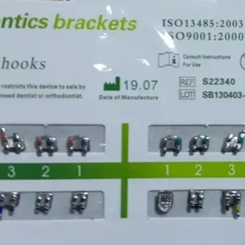Brackets Mini Roth 0.22 Hook 3-4-5 Calidad Santiago 22