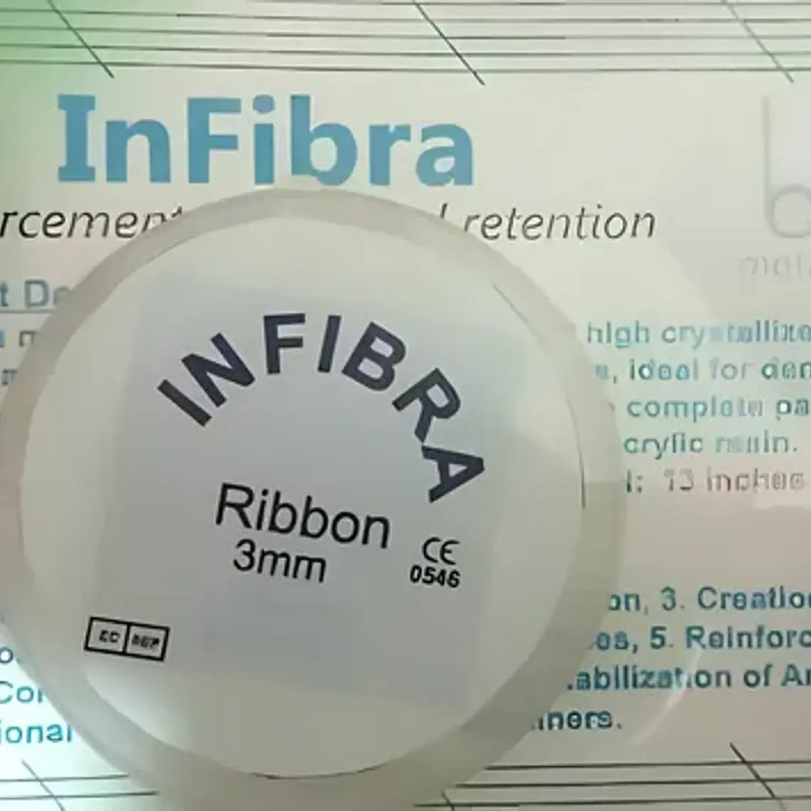 Banda De Refuerzo Dental Tira De Fibra Tipo Ribbon 1 Rollo 2