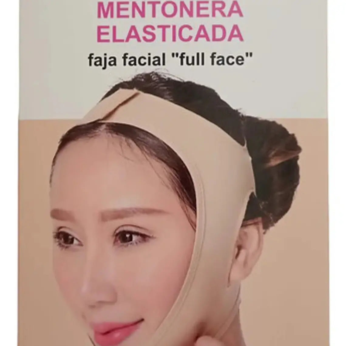 Mentonera Faja Facial Papada Rostro Medidas Flex Recibe Hoy Color Beige Talla M 3