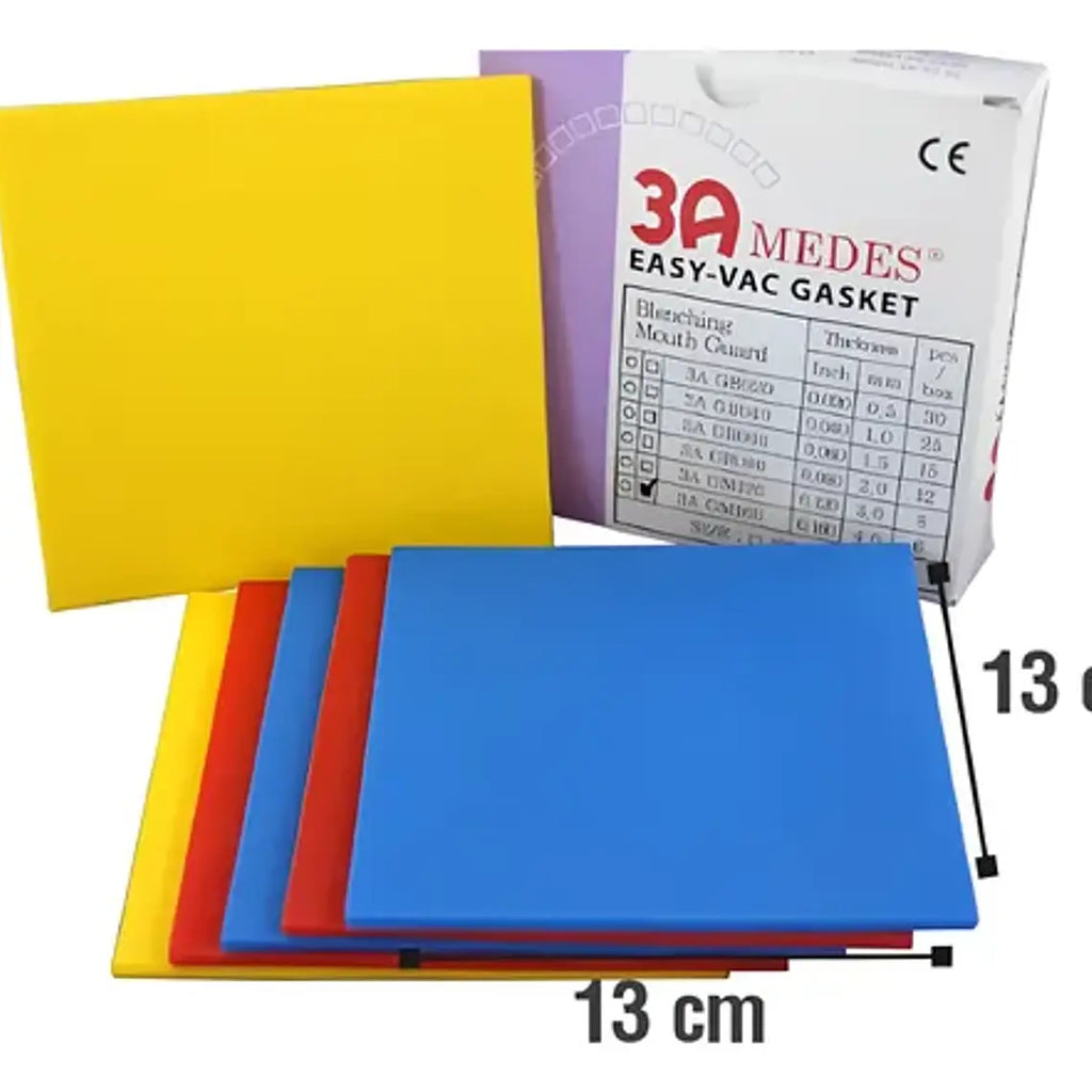 Pack 5 Laminas Dentales Protector Bucal Colores 4mm Termopl. 2