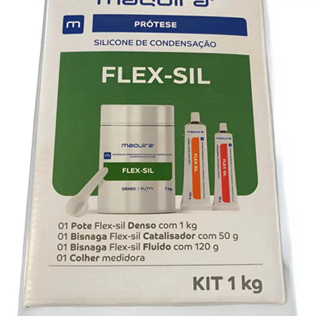 Kit Silicona Condensación Impresión Flex-sil 1kg Maquira 2