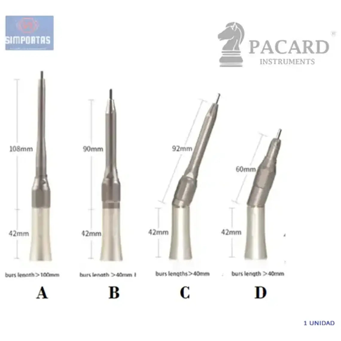 Pieza De Mano Quirúrgica Dental Implante Original Pacard 15