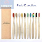 Pack 50 Cepillos De Dientes De Bambú Ecológico Calidad Stgo 2