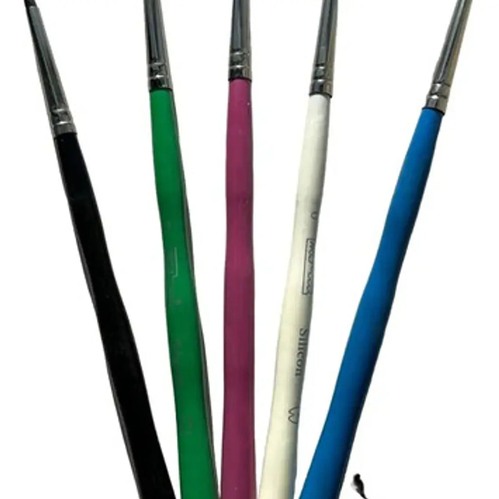 Pack 5 Pinceles De Silicona Para Composite Dental Premium 4