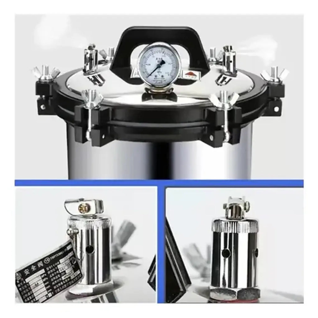 Esterilizador Autoclave Acero Inoxidable De Grado Médico 18l 8