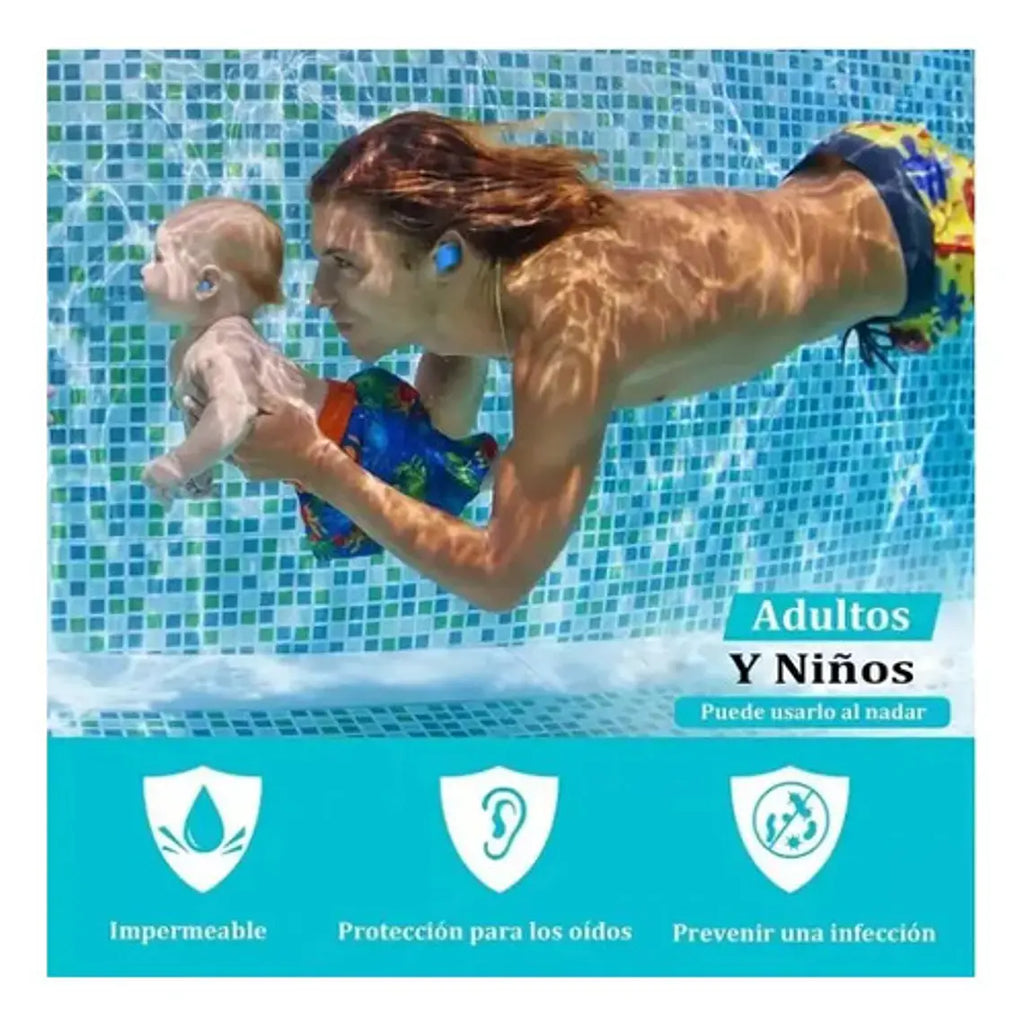 Tapones Oido Silicona Hipoalergénica Moldeable 3 Pares Stgo 2