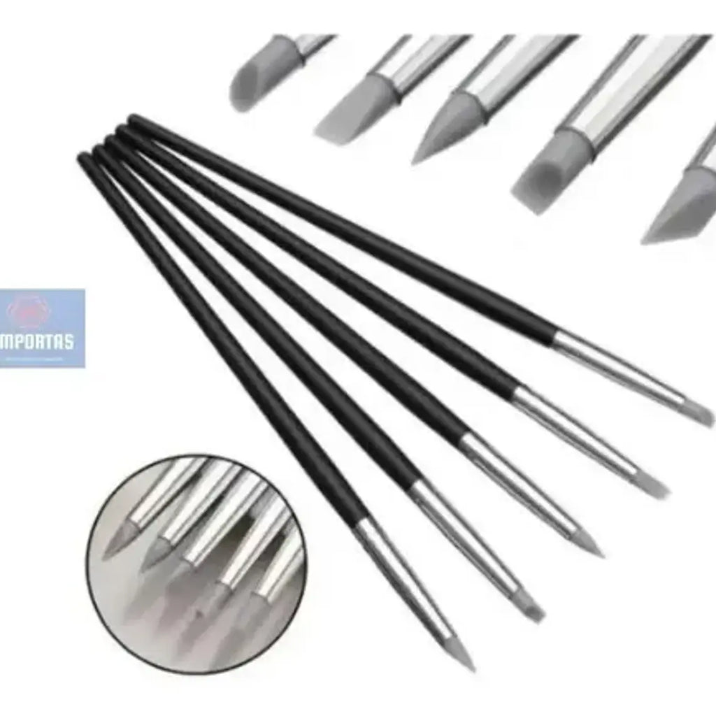 Pack 5 Pinceles De Silicona Para Composite Dental Santiago 3