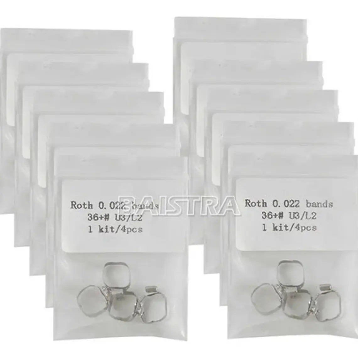 Bandas Molares Con Tubo Set De 4 Bandas Ortodoncia Santiago 16