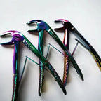 Set Completo Fórceps Pediátricos Arcoiris Pacard Estuche 10