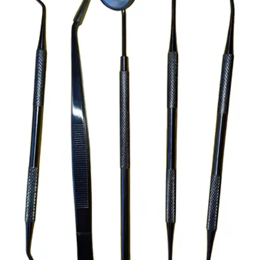 Kit Examen Espejo Pinza Y Sonda Dental Odontología Santiago 2