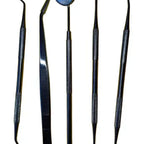 Kit Examen Espejo Pinza Y Sonda Dental Odontología Santiago 2