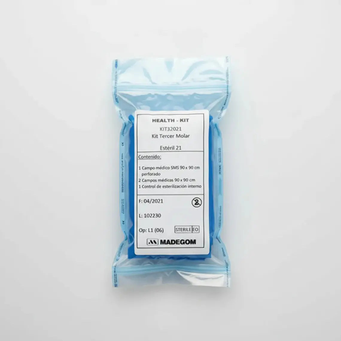 Kit Quirúrgico Tercer Molar Dental 3 Campos 90x90 Control 4