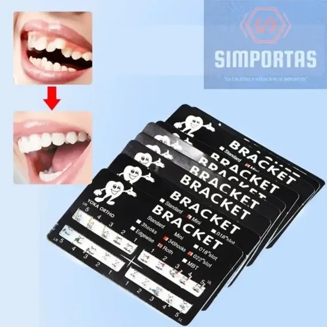 Brackets Mini Roth 0.22 Hook 3-4-5 Calidad Santiago 2