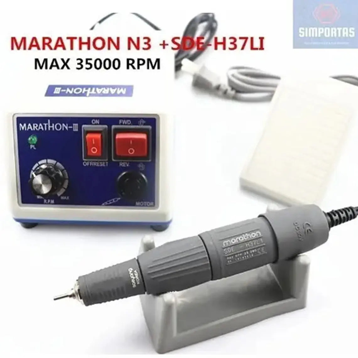 Micromotor Dental Eléctrico Profesional Marathon N3 Santiago 3