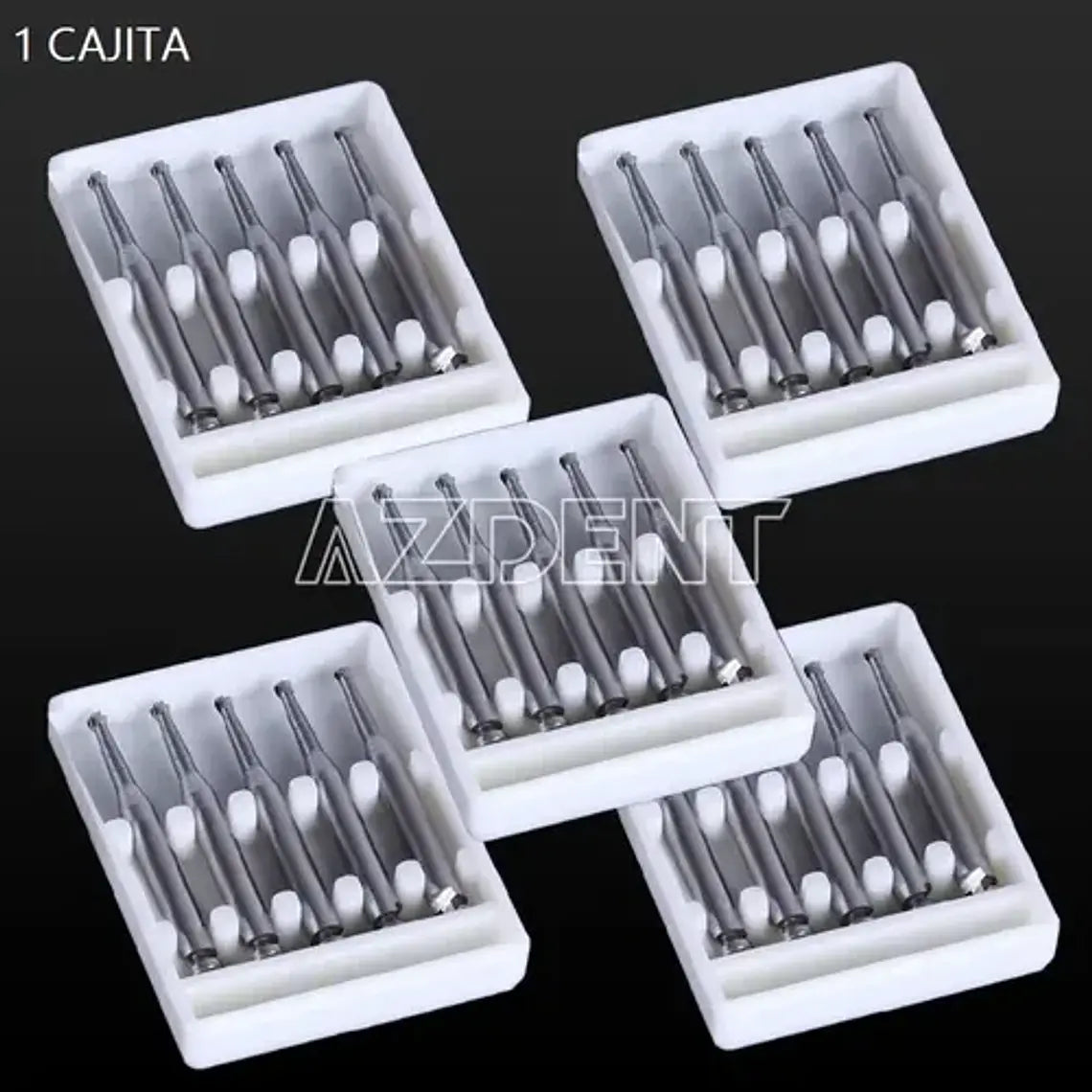 Fresas Carbide Baja Velocidad Odontología Set 5u Santiago 6